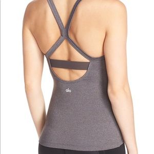 Alo Reflection Workout Tank in Stormy Heather